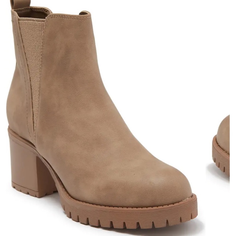 MIA Jody ribbed block heel Chelsea boot